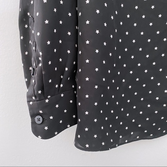 Lauren Conrad star print Peter Pan collar top - Picture 3 of 4